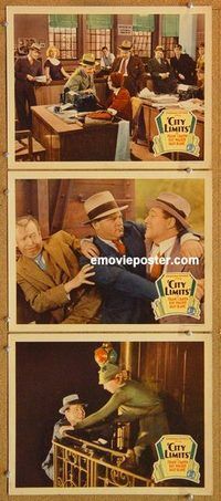 a457 CITY LIMITS 3 movie lobby cards '34 Frank Craven, Rey Walker