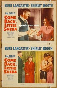 a260 COME BACK LITTLE SHEBA 2 movie lobby cards '53 Lancaster, Moore