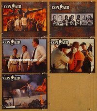 a622 CON AIR 5 movie lobby cards '97 Nicholas Cage, John Cusack