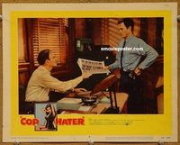 a895 COP HATER movie lobby card #6 '58 Robert Loggia, O'Loughlin