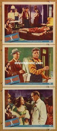 a462 CRISS CROSS 3 movie lobby cards '48 Burt Lancaster film noir!