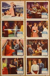 a058 DANCING IN THE DARK 8 movie lobby cards '49 William Powell