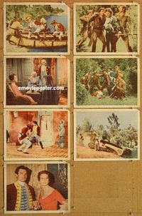 a785 MISSION OF DANGER 7 movie lobby cards '59 Buddy Ebsen, Larsen