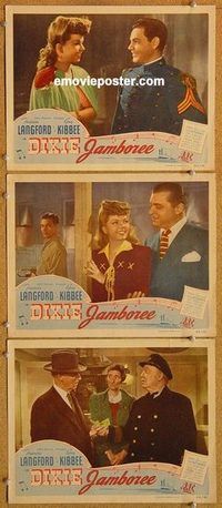 a465 DIXIE JAMBOREE 3 movie lobby cards '44 Frances Langford, Quillan