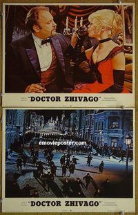 a272 DOCTOR ZHIVAGO 2 movie lobby cards R72 David Lean epic, Christie