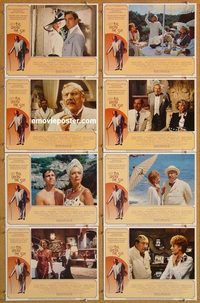 a073 EVIL UNDER THE SUN 8 movie lobby cards '82 Agatha Christie