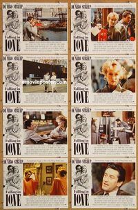 a076 FALLING IN LOVE 8 English movie lobby cards '84 Robert De Niro