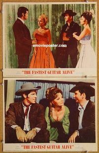 a283 FASTEST GUITAR ALIVE 2 movie lobby cards '67 Roy Orbison!