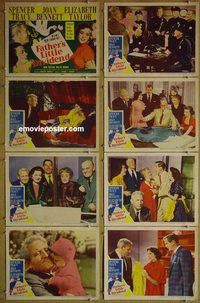 a079 FATHER'S LITTLE DIVIDEND 8 movie lobby cards '51 Liz Taylor
