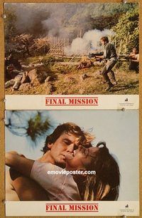 a286 FINAL MISSION 2 movie lobby cards '84 Richard Young