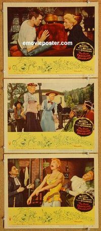 a472 FIRST TRAVELING SALESLADY 3 movie lobby cards '56 Ginger Rogers