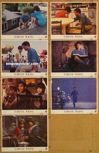 a755 FOREVER YOUNG 7 movie lobby cards '92 Mel Gibson, Jamie Lee Curtis