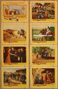 a082 FORT YUMA 8 movie lobby cards '55 Peter Graves, John Hudson