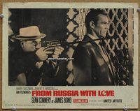 a904 FROM RUSSIA WITH LOVE movie lobby card #6 '64 Connery as Bond