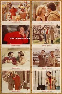 a084 GARBO TALKS 8 movie lobby cards '84 Anne Bancroft, Ron Silver