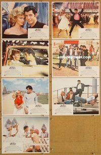 a758 GREASE 7 Spanish/US movie lobby cards '78 Travolta, Newton-John