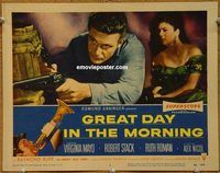 a913 GREAT DAY IN THE MORNING movie lobby card #6 '56 Mayo, Stack