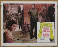 a917 GUNS OF NAVARONE movie lobby card '61 Greg Peck, David Niven