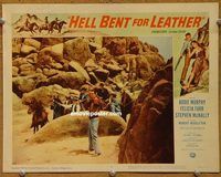 a923 HELL BENT FOR LEATHER movie lobby card #5 '60 Audie Murphy
