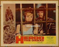a926 HEROD THE GREAT movie lobby card #4 '60 Edmund Purdom, Lopez