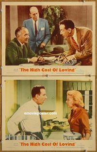 a320 HIGH COST OF LOVING 2 movie lobby cards '58 Gena Rowlands, Ferrer