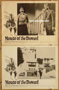 a323 HOUSE OF THE DAMNED 2 movie lobby cards '63 living dead!