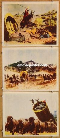 a489 HOW THE WEST WAS WON 3 movie lobby cards '64 John Ford epic!