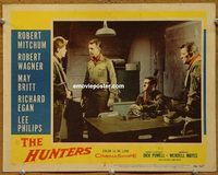 a936 HUNTERS movie lobby card #3 '58 Robert Mitchum, Robert Wagner