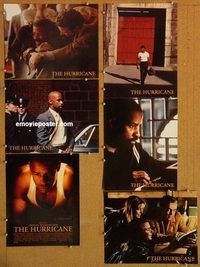 a674 HURRICANE 6 movie lobby cards '99 Denzel Washington, boxing!