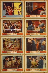 a103 I WANT TO LIVE 8 movie lobby cards '58 S. Hayward, Barbara Graham