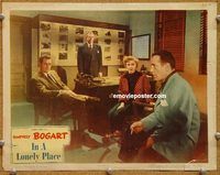 a939 IN A LONELY PLACE movie lobby card #4 '50 Bogart, Nicholas Ray