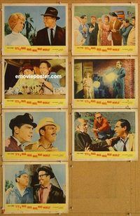 a768 IT'S A MAD, MAD, MAD, MAD WORLD 7 movie lobby cards '64 Berle