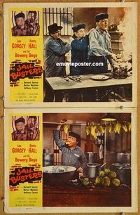 a330 JAIL BUSTERS 2 movie lobby cards '55 Bowery Boys, Leo Gorcey