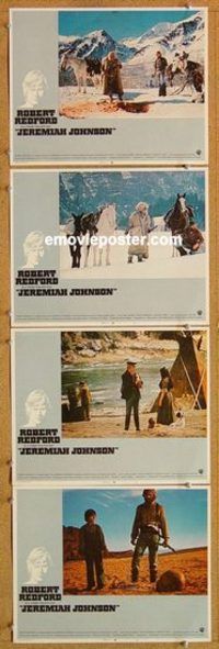 a587 JEREMIAH JOHNSON 4 movie lobby cards '72 Robert Redford, Geer