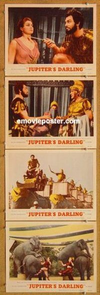 a588 JUPITER'S DARLING 4 movie lobby cards '55 Esther Williams, Keel