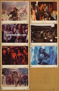 a775 LAST OF THE MOHICANS 7 movie lobby cards '92 Daniel Day Lewis