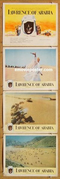 a590 LAWRENCE OF ARABIA 4 movie lobby cards '62 Peter O'Toole classic!