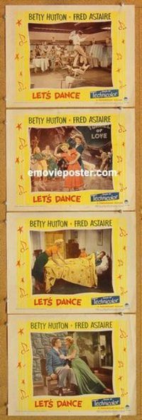 a592 LET'S DANCE 4 movie lobby cards '50 Fred Astaire, Betty Hutton