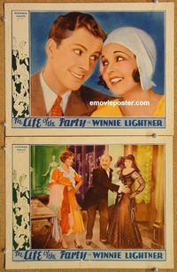 a338 LIFE OF THE PARTY 2 movie lobby cards '30 Winnie Lightner