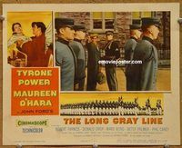 a960 LONG GRAY LINE movie lobby card '54 Tyrone Power, Maureen O'Hara