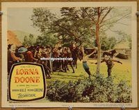 a962 LORNA DOONE movie lobby card #8 '51 whipping scene!