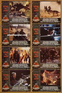 a107 JURASSIC PARK 2 8 English movie lobby cards '96 The Lost World!