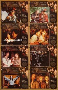 a120 MAN IN THE IRON MASK 8 movie lobby cards '98 Leonardo DiCaprio