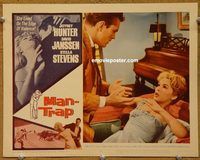 a966 MAN-TRAP movie lobby card #3 '61 sexy Stella Stevens!