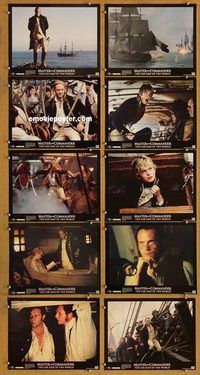 a211 MASTER & COMMANDER 10 movie lobby cards '03 Russell Crowe, Weir