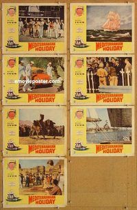 a780 MEDITERRANEAN HOLIDAY 7 movie lobby cards '64 Burl Ives, German!