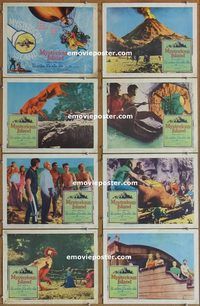 a130 MYSTERIOUS ISLAND 8 movie lobby cards '61 Ray Harryhausen