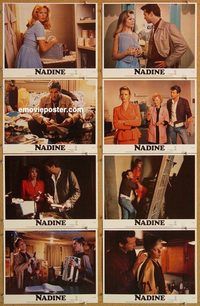 a131 NADINE 8 movie lobby cards '87 Jeff Bridges, Kim Basinger