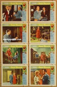a134 NIGHT WALKER 8 movie lobby cards '65 Robert Taylor, Stanwyck