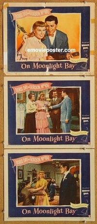 a522 ON MOONLIGHT BAY 3 movie lobby cards '51 Doris Day, Gordon MacRae